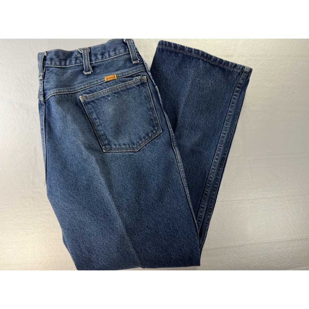 VTG Rustler Bootcut Baggy Jeans Mens 40x30* Vintage Denim Made In USA‎